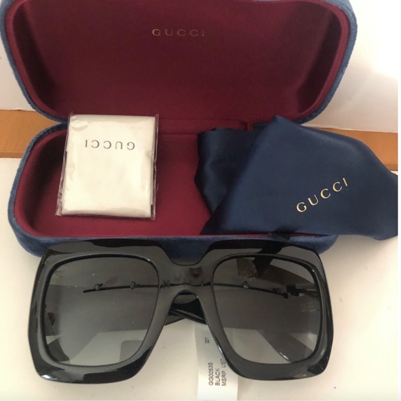 Gucci Oversized Square Sunglasses, 54mm NWT - Picture 10 of 10